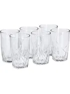 Afast Crystal clear Glass Water Glasses Set of (6 pcs) 150ml