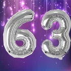 Foil Balloon for Birthday Celebration, No. 63 