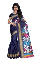 Khadi Silk Printed Saree for Women 