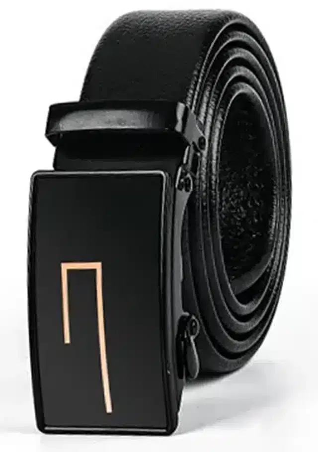 Synthetic Casual Belt for Men (Black)