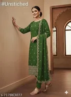 Vichitra Silk Punjabi/All Over Suits for Women 