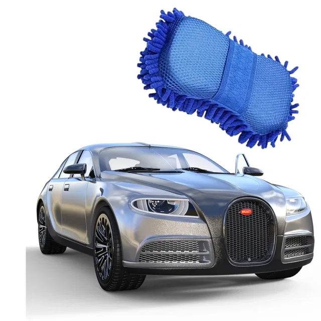 Microfiber Premium High Quality Car Cleaning Sponge (Multicolor)