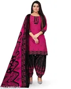 Cotton Printed Salwar Suit for Women 