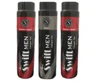 Simco 2 Pcs Swift Seductive Appeal Cologne with Swift Impact Cologne Talcum Powder (300 g, Pack of 3)