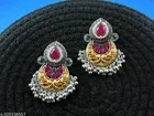 Unique 2 Tone Silver oxidised Earrings for Women 
