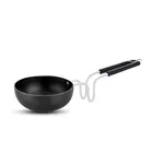 Iron Essential Tadka Pan (Black & Silver)