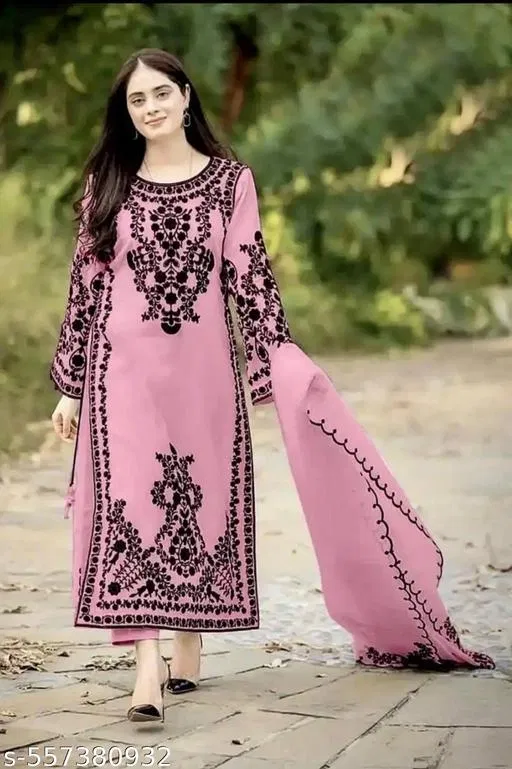 Kurta Set for Women (Pink, XL)