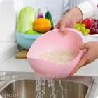 Plastic Food Strainer (Pink)