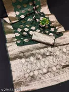 Organza Zari Woven Saree for Women 