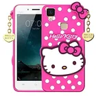 Vivo V3Max Silicone Mobile Cover (Pink)