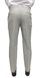 Slim Fit Checked Formal Trouser for Men 