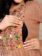 Cotton Embroidered Women Kurta Set for Women 