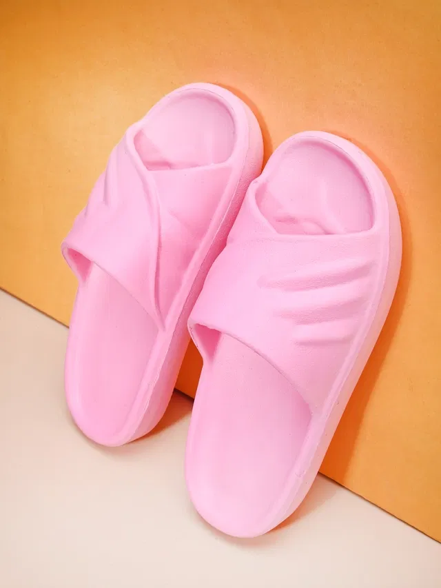 Sliders for Women (Pink, 7)
