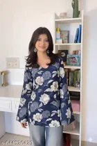 Floral Rayon Kurti - Pack of 2 for Women 