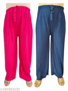 Palazzo Pants for Women, Pack of 2 