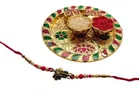 Combo of Rakhi with 4.5 inch Plate 