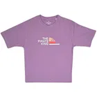 Cotton Printed T-Shirt for Boys ,Purple 