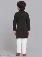 Cotton Blend Kurta with Pyjama for Boys 