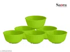 Plastic Bowls (Multicolor, 300 ml) (Pack of 6)