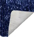 Polyester Textured Doormat, Navy Blue 