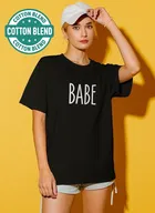 Round Neck Printed T-Shirt for Women 