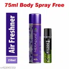 Nexa Lavender Air Freshener (250 ml) with MYCODE Crazy Girl Body Spray for Men (75 ml) (Set of 2)