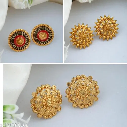 Combo Of Earrings/Studs/Bali For Women'S/Girls