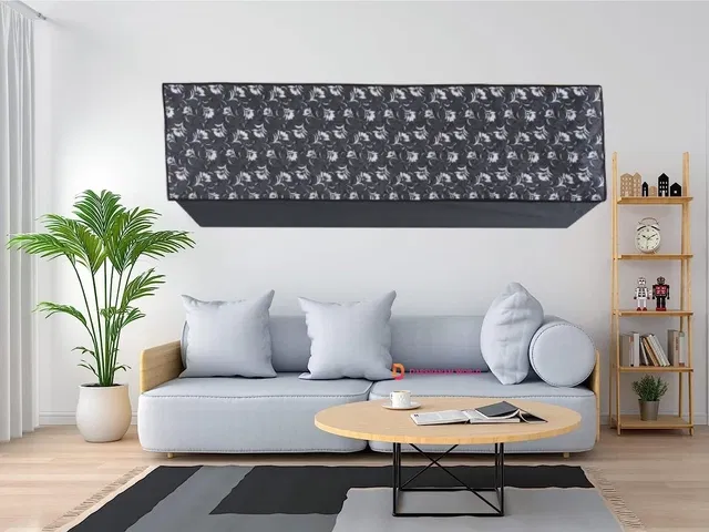 PVC Printed AC Cover (Multicolor, 1.5 Ton)
