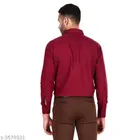 Cotton Blend Solid Full Sleeves Shirt for Men 