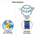 Happy Birthday Balloon Decoration Kit, Blue, Set of 1