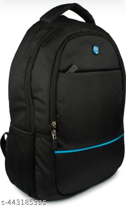 Polyester Backpack for Men & Women, Black