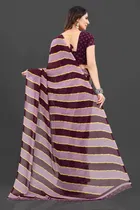 Georgette Printed Saree for Women 