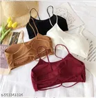 Cotton Bra for Women & Girls, Multicolour, Pack of 3 