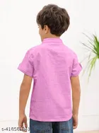Solid Cotton Blend Kurta Set for Boys 