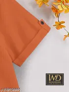 Solid Cotton Blend Mandarin Neck T-Shirt for Boys 