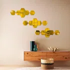 Acrylic Hexagon Shaped Wall Mirror Stickers 