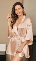 Satin Solid Babydoll for Women 