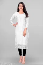 Net Kurti for Women,  White  