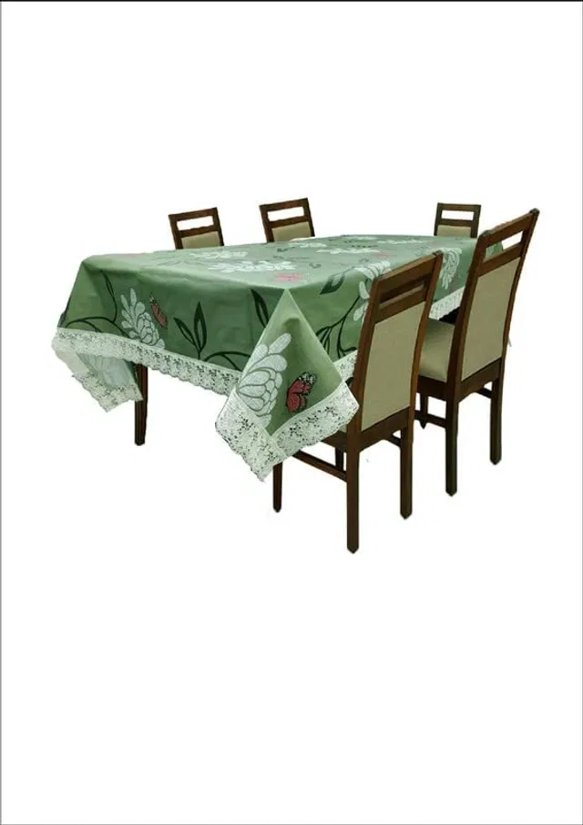 PVC Printed 4 Seaters Table Cover (Multicolor, 40x60 inches)