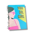 Printed Ruled Spiral Notebook (Multicolor)