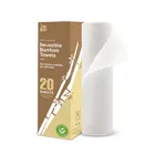 Imeco Reusable Bamboo Kitchen Towel Roll 20 Sheets, 2000 Times Washable 