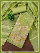 Embroidered Floral Patiala Suit for Women 