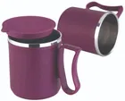 Stainless Steel Coffe Mug, Maroon, Pack of 2 