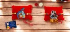 Wooden 2 Pcs Rakhi with Greeting card, Roli 