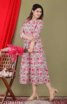 Rayon Printed Anarkali Kurti for Women 