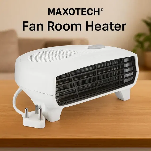 MAXOTECH 1500-Watt White Fan Room Heater (Pack of 1)