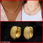 Alloy 2 Pcs Mangalsutra with 1 Pair Earrings for Women 