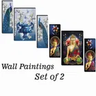 MDF 2 Pcs Designer Wall Painting for Home & Office 