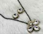 Alloy Mangalsutra with Earrings for Women 