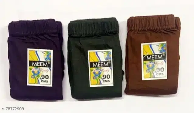 Cotton Blend Briefs for Women (Multicolor, M)